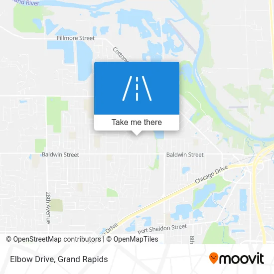 Elbow Drive map