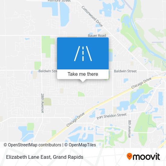 Mapa de Elizabeth Lane East