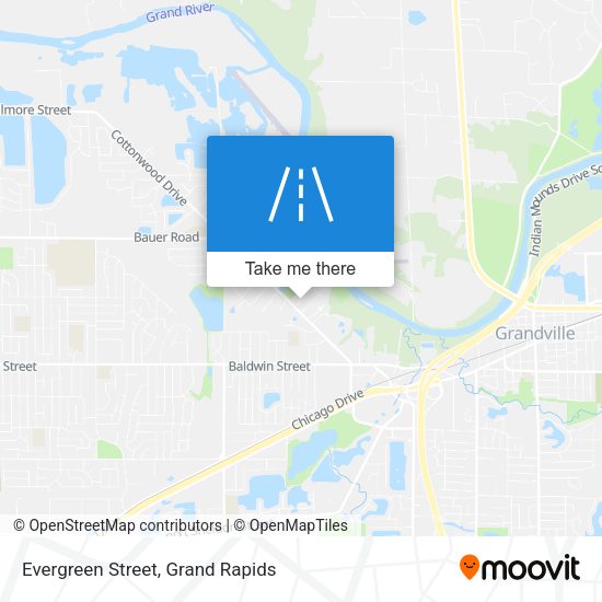 Mapa de Evergreen Street