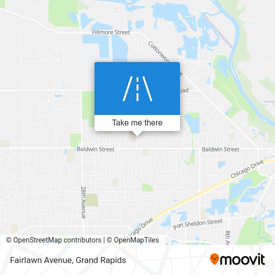 Fairlawn Avenue map
