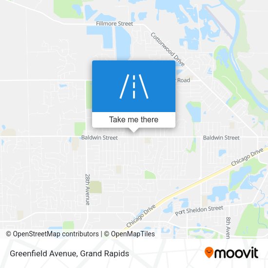 Greenfield Avenue map
