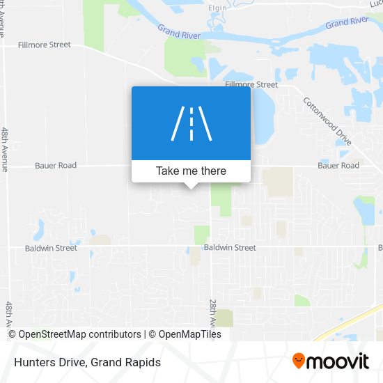Mapa de Hunters Drive