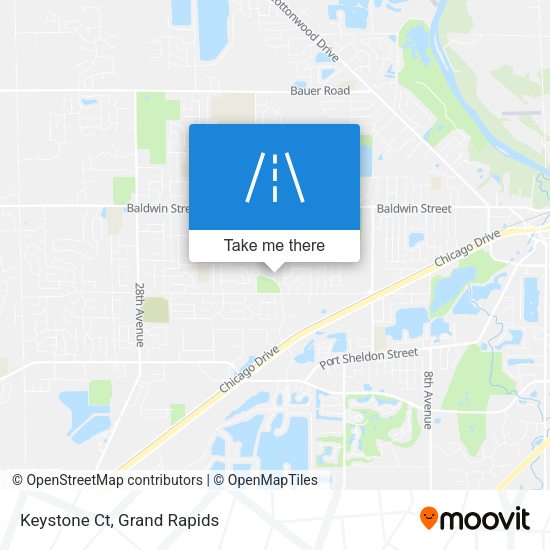 Mapa de Keystone Ct