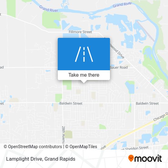 Lamplight Drive map