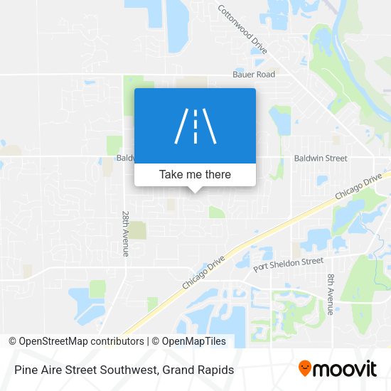 Pine Aire Street Southwest map