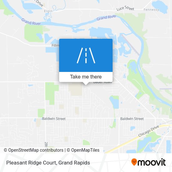 Mapa de Pleasant Ridge Court