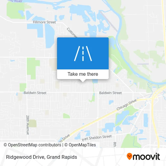 Ridgewood Drive map