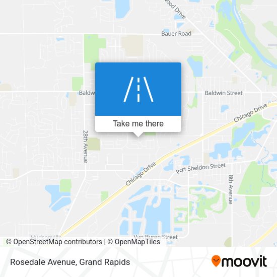 Rosedale Avenue map
