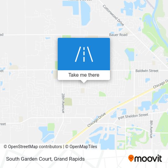 South Garden Court map