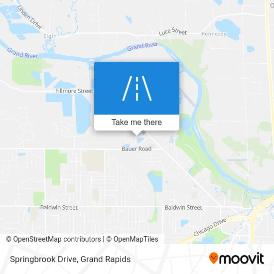 Springbrook Drive map