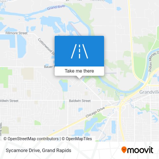 Mapa de Sycamore Drive