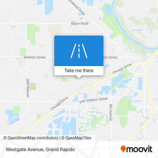 Mapa de Westgate Avenue