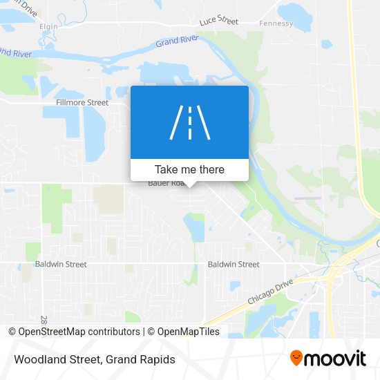 Mapa de Woodland Street