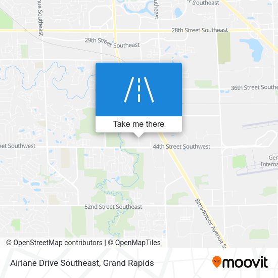 Airlane Drive Southeast map
