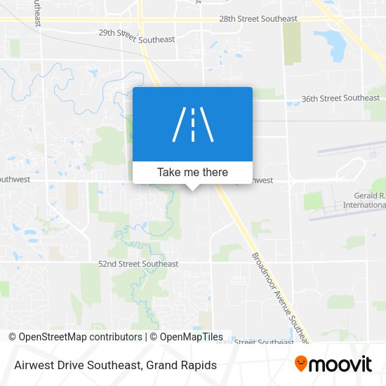 Airwest Drive Southeast map