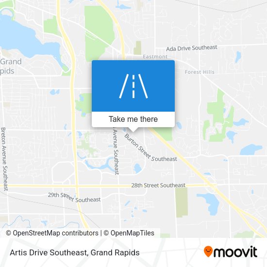 Artis Drive Southeast map