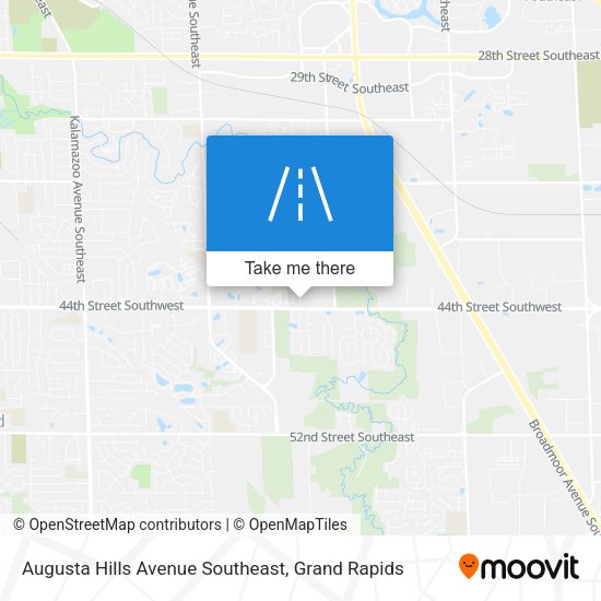 Augusta Hills Avenue Southeast map