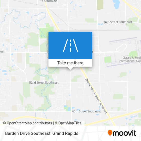 Barden Drive Southeast map