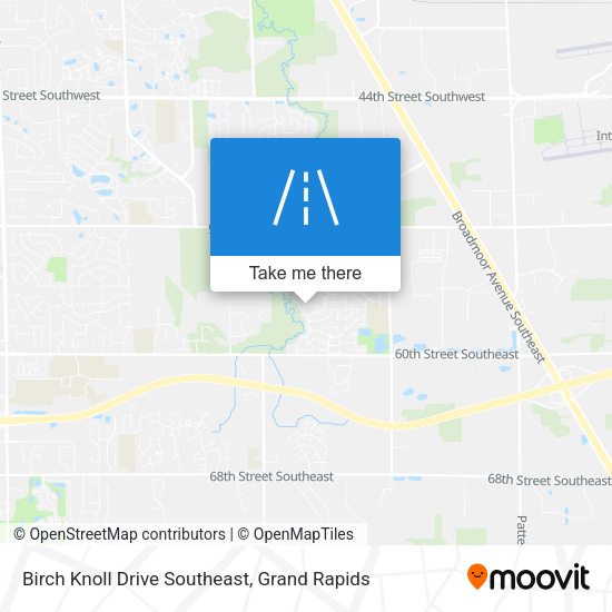 Birch Knoll Drive Southeast map