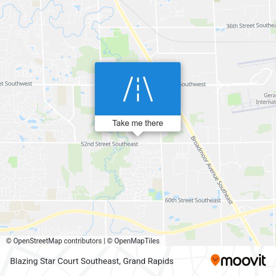 Blazing Star Court Southeast map