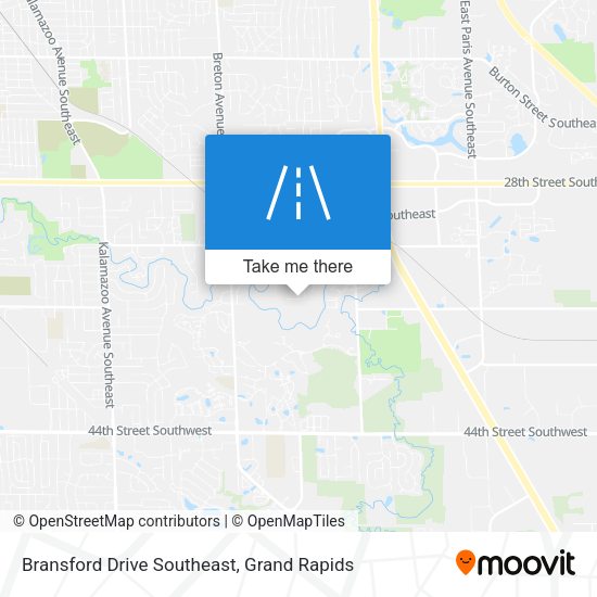 Bransford Drive Southeast map