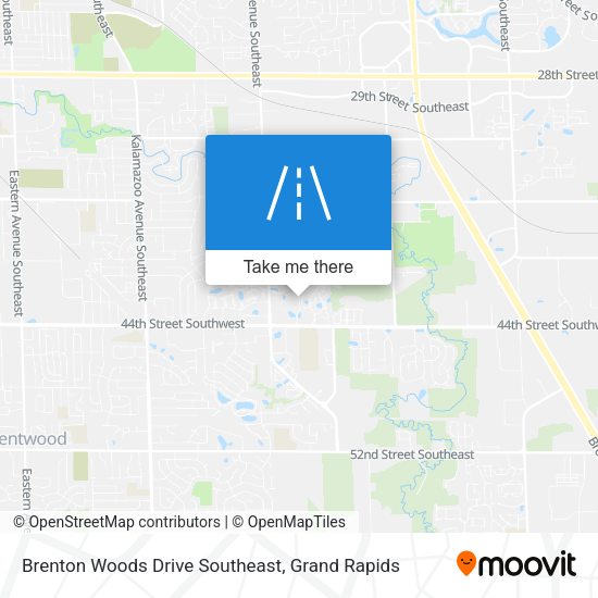 Brenton Woods Drive Southeast map