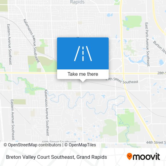 Breton Valley Court Southeast map