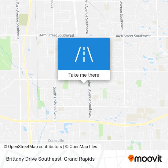 Brittany Drive Southeast map