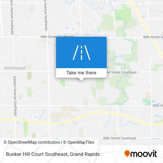 Mapa de Bunker Hill Court Southeast