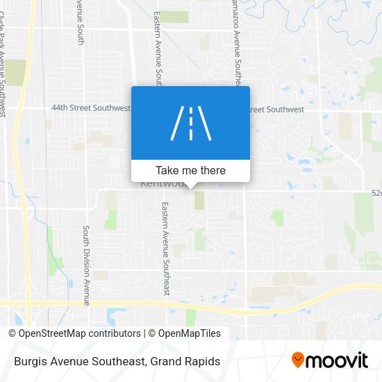 Burgis Avenue Southeast map