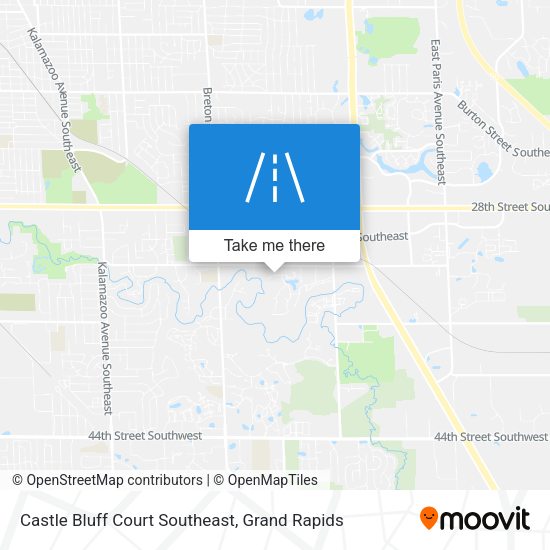 Castle Bluff Court Southeast map