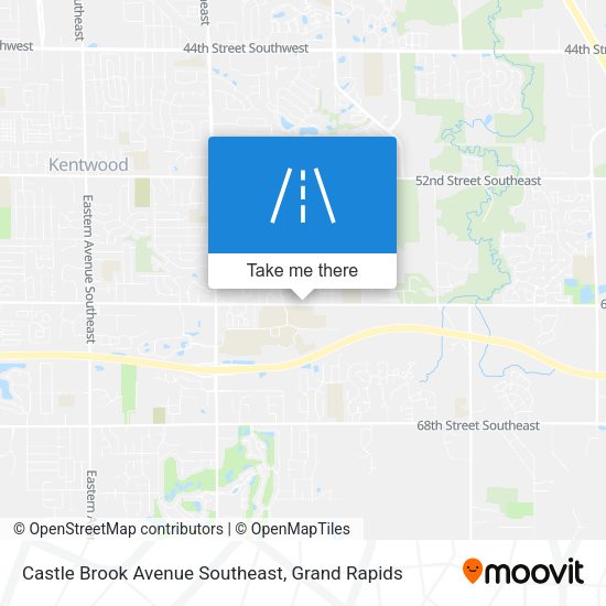 Mapa de Castle Brook Avenue Southeast