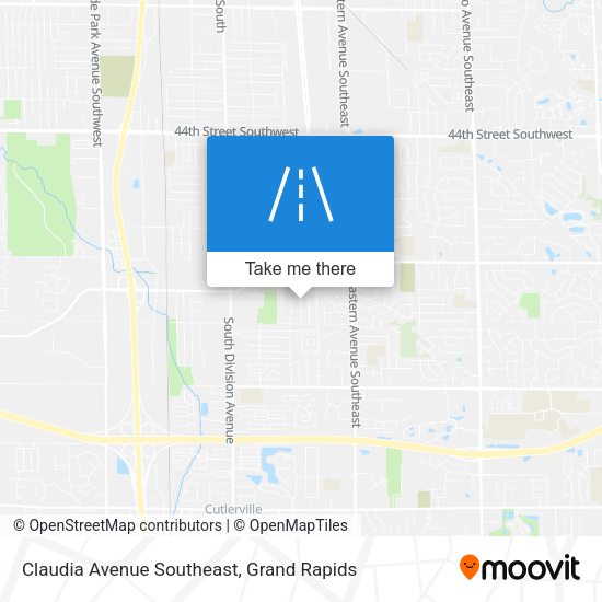 Claudia Avenue Southeast map