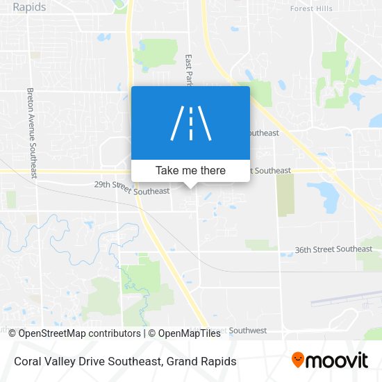 Mapa de Coral Valley Drive Southeast