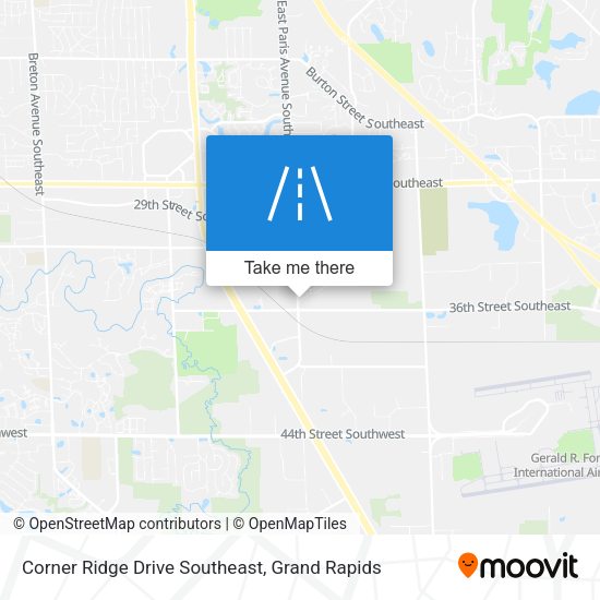Corner Ridge Drive Southeast map