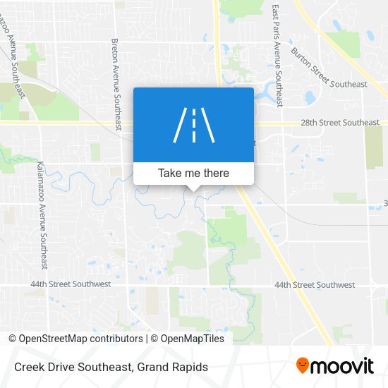 Creek Drive Southeast map