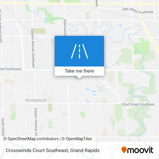 Crosswinds Court Southeast map