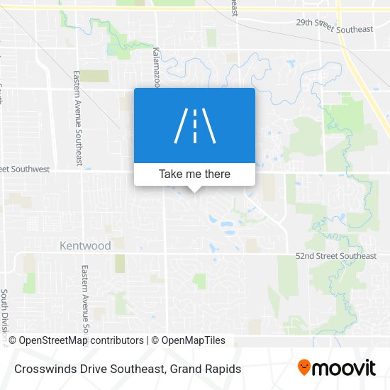 Crosswinds Drive Southeast map