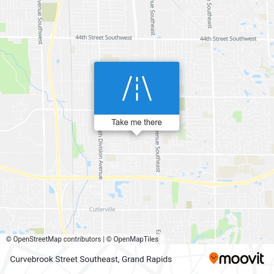 Mapa de Curvebrook Street Southeast