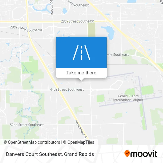Danvers Court Southeast map