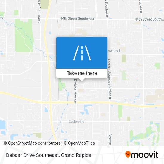 Mapa de Debaar Drive Southeast