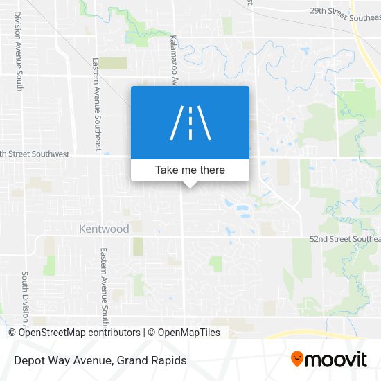 Depot Way Avenue map