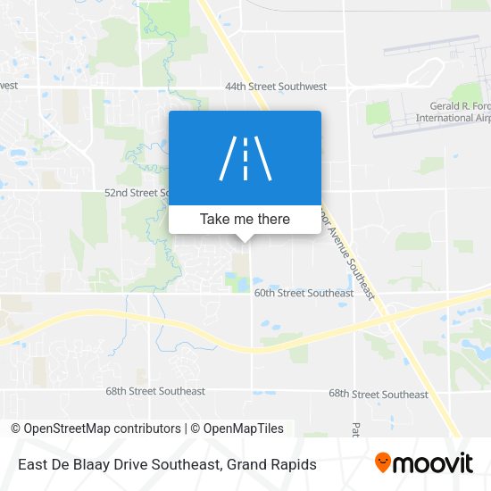 East De Blaay Drive Southeast map