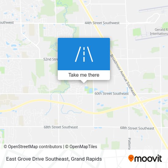 Mapa de East Grove Drive Southeast
