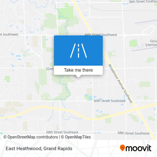 East Heathwood map