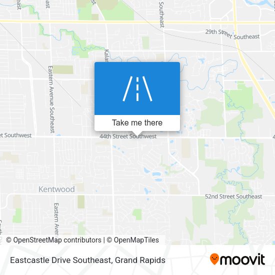 Eastcastle Drive Southeast map