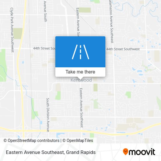 Mapa de Eastern Avenue Southeast