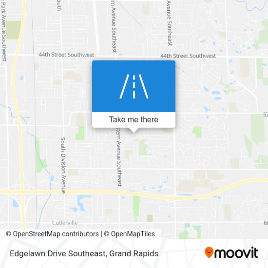 Edgelawn Drive Southeast map