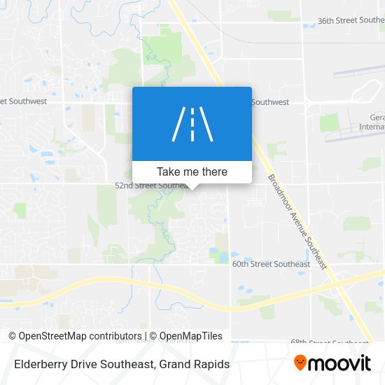 Elderberry Drive Southeast map