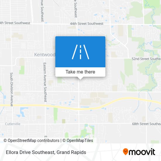 Ellora Drive Southeast map